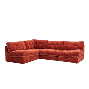 COMF Collection Oslo Zetel: Opstelling 1,5-zit arm links + 1-zit + hoekelement + 1-zit arm rechts - Stof Levis 25 (Cat. E) COMF Collection Oslo Zetel: Opstelling 1,5-zit arm links + 1-zit + hoekelement + 1-zit arm rechts - Stof Levis 25 (Cat. E)