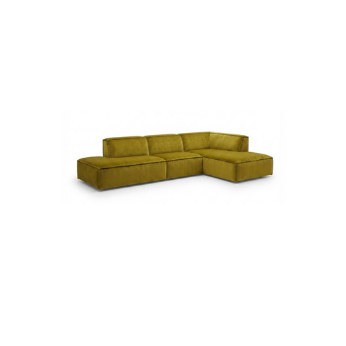 COMF Collection Lima Zetel - Opstelling: Ottomaan L + 1-zit + Divan R - Stof: Juke olive 53 (cat. E) COMF Collection Lima Zetel - Opstelling: Ottomaan L + 1-zit + Divan R - Stof: Juke olive 53 (cat. E)