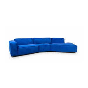 COMF Collection Lima zetel - Opstelling: 1,5 zit L + Trapeze + Ottomaan - in Stof: Eight, cobalt 46 (cat.F)