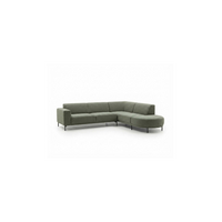 Zetel Helsinki - Opstelling: 2,5 zit arm L + Longchair rond R - Stof Pine (cat. E)