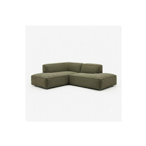 COMF Collection Lima zetel: Divan links + Ottomaan rechts - stof Andermaat groen