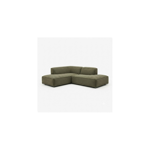 COMF Collection Lima zetel: Divan links + Ottomaan rechts - stof Andermaat groen