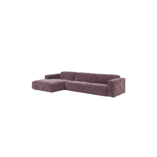 COMF Collection Zetel Lima - Opstelling: Divan L + 2,5 zit R - Stof Levis cat. E - kleur lila