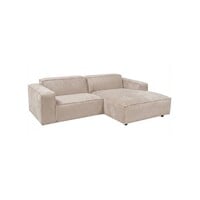 Zetel Lima - Opstelling: 1,5 zit arm L + Divan R - Stof Cord beige