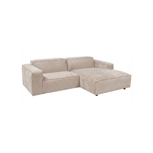 Zetel Lima - Opstelling: 1,5 zit arm L + Divan R - Stof Cord beige Zetel Lima - Opstelling: 1,5 zit arm L + Divan R - Stof Cord beige