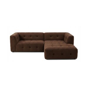 COMF Collection Napoli zetel - Opstelling: 2-zit arm L + Divan R - stof Andermaat bruin COMF Collection Napoli zetel - Opstelling: 2-zit arm L + Divan R - stof Andermaat bruin