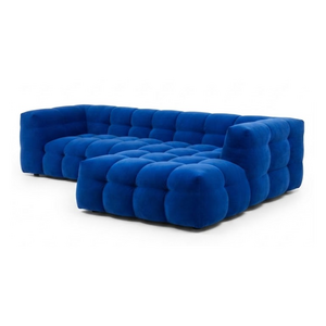 COMF Collection Soho zetel - Opstelling: 1-zit arm links + Divan rechts - Stof: Royal Cobalt 46 (cat. 14) COMF Collection Soho zetel - Opstelling: 1-zit arm links + Divan rechts - Stof: Royal Cobalt 46 (cat. 14)