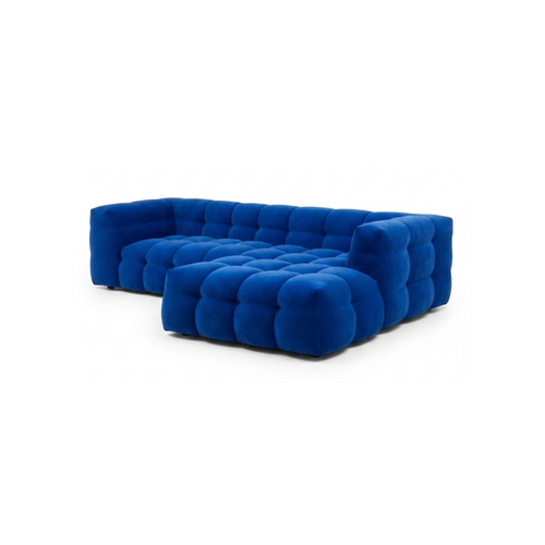 COMF Collection Soho zetel - Opstelling: 1-zit arm links + Divan rechts - Stof: Royal Cobalt 46 (cat. 14) COMF Collection Soho zetel - Opstelling: 1-zit arm links + Divan rechts - Stof: Royal Cobalt 46 (cat. 14)