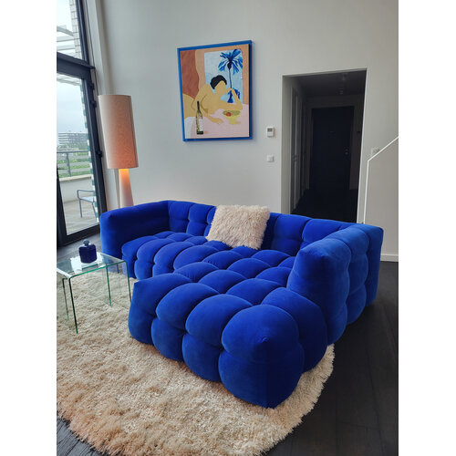 COMF Collection Soho zetel - Opstelling: 1-zit arm links + Divan rechts - Stof: Royal Cobalt 46 (cat. 14) COMF Collection Soho zetel - Opstelling: 1-zit arm links + Divan rechts - Stof: Royal Cobalt 46 (cat. 14)