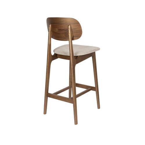 Zuiver Marais Barstoel -Wood/ Beige Zuiver Marais Barstoel -Wood/ Beige