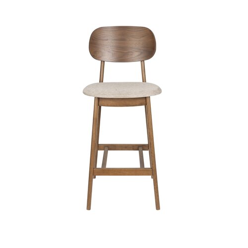 Zuiver Marais Barstoel -Wood/ Beige Zuiver Marais Barstoel -Wood/ Beige