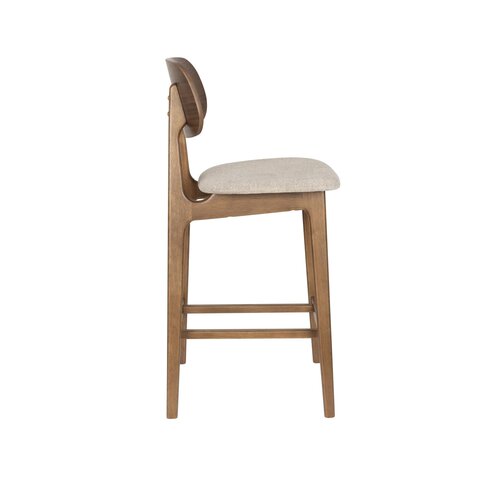 Zuiver Marais Barstoel -Wood/ Beige Zuiver Marais Barstoel -Wood/ Beige