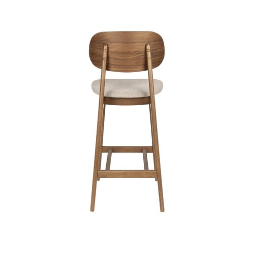Zuiver Marais Barstoel -Wood/ Beige Zuiver Marais Barstoel -Wood/ Beige