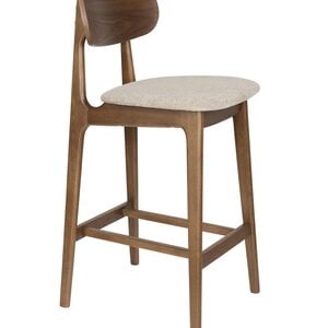 Zuiver Marais Barstoel -Wood/ Beige Zuiver Marais Barstoel -Wood/ Beige