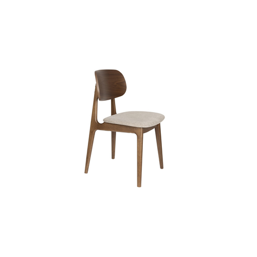 Zuiver Marais Stoel - Wood/Beige Zuiver Marais Stoel - Wood/Beige