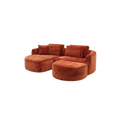 COMF Collection Zetel Cobble - Opstelling: Divan L + 1.5-zit XL R + Hocker Half Rond- Stof: Levis 25 (cat. E) COMF Collection Zetel Cobble - Opstelling: Divan L + 1.5-zit XL R + Hocker Half Rond- Stof: Levis 25 (cat. E)