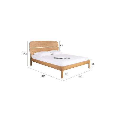 Zuiver Bed Storm - Natural 160 x 200 cm Zuiver Bed Storm - Natural 160 x 200 cm