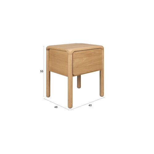 Zuiver Bed Stand Storm - Natural Zuiver Bed Stand Storm - Natural
