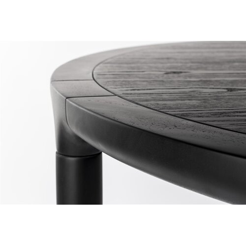 Zuiver Eettafel Storm Rond - Black 128 cm