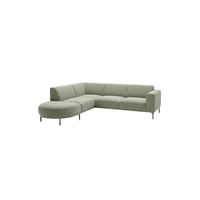 Toonzaalmodel Helsinki in Daisy 206: longchair rond (links) + 2-zit (arm rechts)