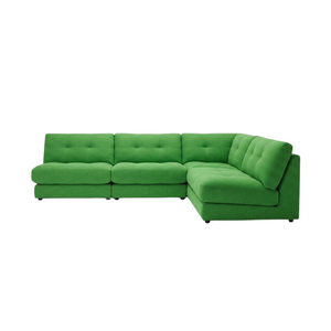 COMF Collection Oslo Zetel met Loungebed: Opstelling 1-zit + 1-zit + Hoekelement (rechts) +1-zit - Stof Boogie 157 (Apple) (Cat. G) COMF Collection Oslo Zetel met Loungebed: Opstelling 1-zit + 1-zit + Hoekelement (rechts) +1-zit - Stof Boogie 157 (Apple) (Cat. G)
