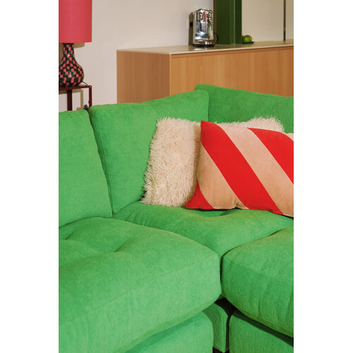 COMF Collection Oslo Zetel met Loungebed: Opstelling 1-zit + 1-zit + Hoekelement (rechts) +1-zit - Stof Boogie 157 (Apple) (Cat. G) COMF Collection Oslo Zetel met Loungebed: Opstelling 1-zit + 1-zit + Hoekelement (rechts) +1-zit - Stof Boogie 157 (Apple) (Cat. G)