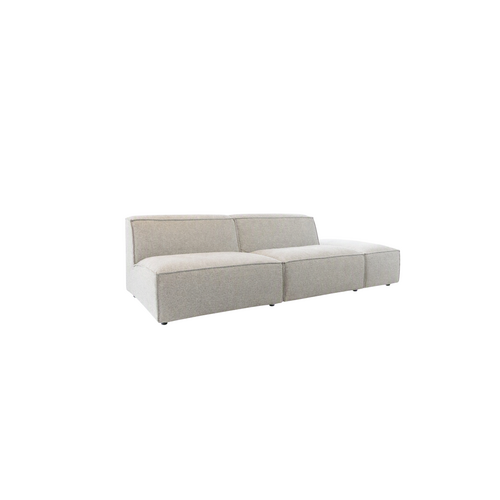 COMF Collection Lima zetel - Opstelling: 2x 1.5-zit (zonder arm) + Hocker (± 105x70 cm.- Stof: Preziosa 71 (cat. C)