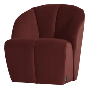 Woood Draaifauteuil Mojo - Velvet Kastanjebruin Woood Draaifauteuil Mojo - Velvet Kastanjebruin