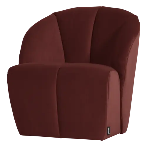 Woood Draaifauteuil Mojo - Velvet Kastanjebruin Woood Draaifauteuil Mojo - Velvet Kastanjebruin