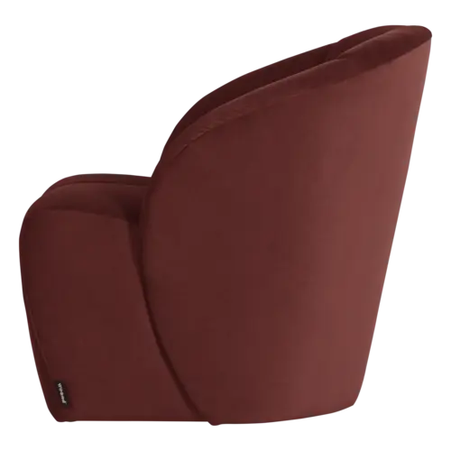 Woood Draaifauteuil Mojo - Velvet Kastanjebruin Woood Draaifauteuil Mojo - Velvet Kastanjebruin