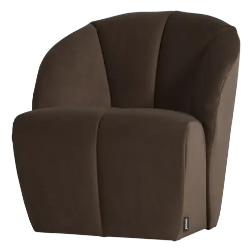 Woood Draaifauteuil Mojo - Velvet Bruin Woood Draaifauteuil Mojo - Velvet Bruin