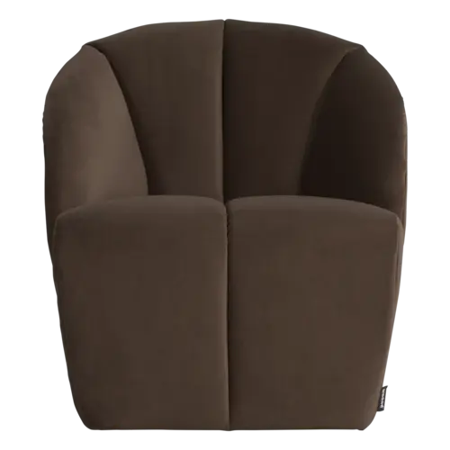 Woood Draaifauteuil Mojo - Velvet Bruin Woood Draaifauteuil Mojo - Velvet Bruin