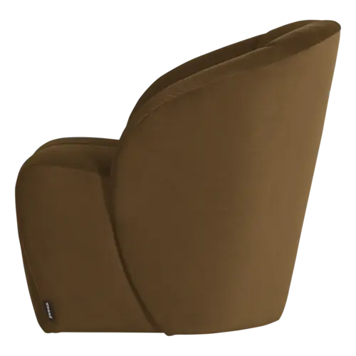 Woood Draaifauteuil Mojo - Velvet Honinggeel Woood Draaifauteuil Mojo - Velvet Honinggeel