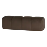 Mojo Eetbank (164 cm Zonder Rugleuning) - Velvet Bruin
