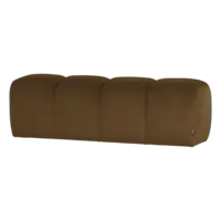 Mojo Eetbank (164 cm Zonder Rugleuning) - Velvet Honinggeel
