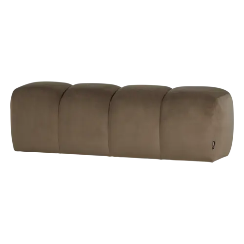Woood Mojo Eetbank (164 cm Zonder Rugleuning) - Velvet Taupe Woood Mojo Eetbank (164 cm Zonder Rugleuning) - Velvet Taupe