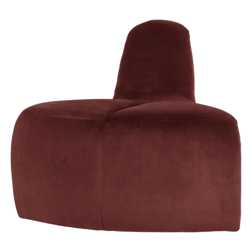 Woood Mojo Eetbank (Hoek Rond) - Velvet Kastanjebruin Woood Mojo Eetbank (Hoek Rond) - Velvet Kastanjebruin