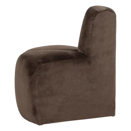 Woood Mojo Eetbank (Hoek Rond) - Velvet Bruin