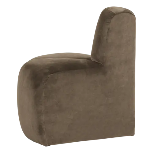Woood Mojo Eetbank (Hoek Rond) - Velvet Taupe