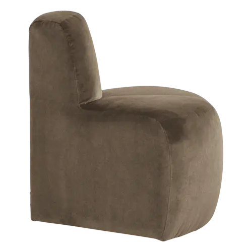Woood Mojo Eetbank (Hoek Rond) - Velvet Taupe