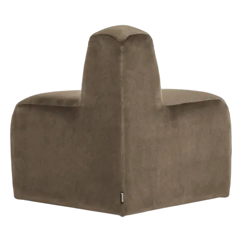 Woood Mojo Eetbank (Hoek Rond) - Velvet Taupe