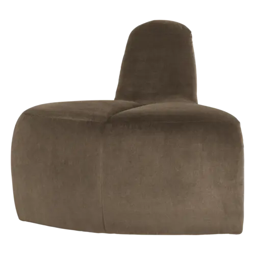 Woood Mojo Eetbank (Hoek Rond) - Velvet Taupe