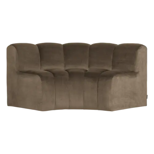 Woood Mojo Eetbank (Halfronde Hoek) - Velvet Taupe Woood Mojo Eetbank (Halfronde Hoek) - Velvet Taupe