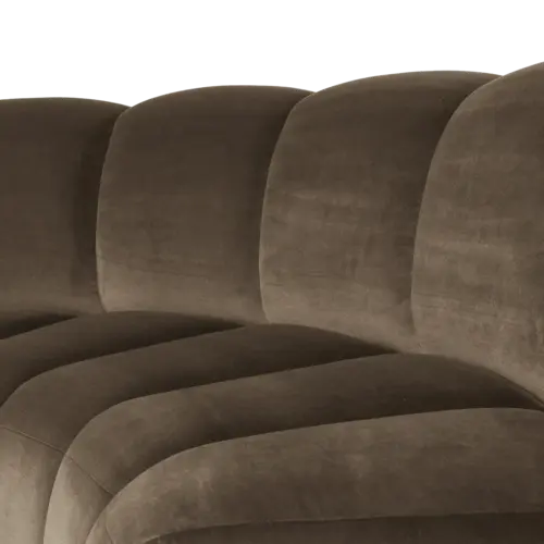 Woood Mojo Eetbank (Halfronde Hoek) - Velvet Taupe Woood Mojo Eetbank (Halfronde Hoek) - Velvet Taupe