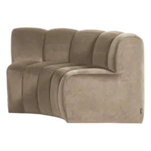Woood Mojo Eetbank (Halfronde Hoek) - Velvet Khaki Woood Mojo Eetbank (Halfronde Hoek) - Velvet Khaki