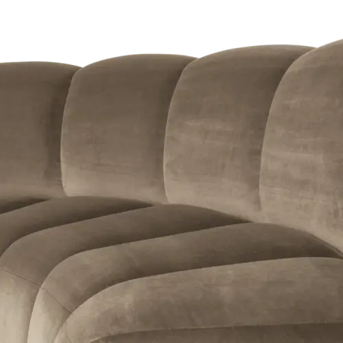Woood Mojo Eetbank (Halfronde Hoek) - Velvet Khaki Woood Mojo Eetbank (Halfronde Hoek) - Velvet Khaki