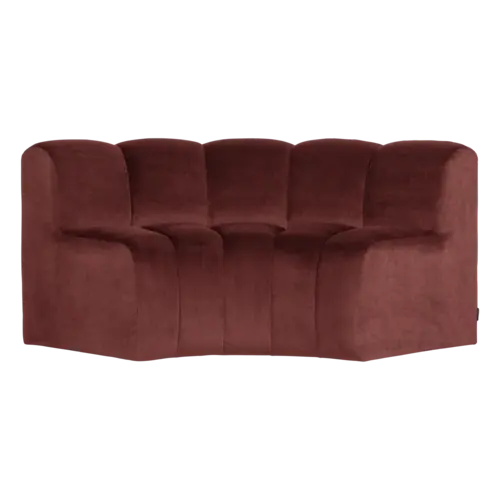 Woood Mojo Eetbank (Halfronde Hoek) - Velvet Kastanjebruin Woood Mojo Eetbank (Halfronde Hoek) - Velvet Kastanjebruin