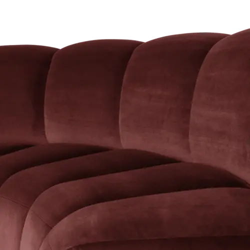 Woood Mojo Eetbank (Halfronde Hoek) - Velvet Kastanjebruin Woood Mojo Eetbank (Halfronde Hoek) - Velvet Kastanjebruin