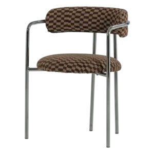 Woood Cuby Armstoel - Bruin Woood Cuby Armstoel - Bruin