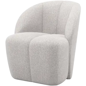 Woood Draaifauteuil Mojo - Bouclé Ecru Melange